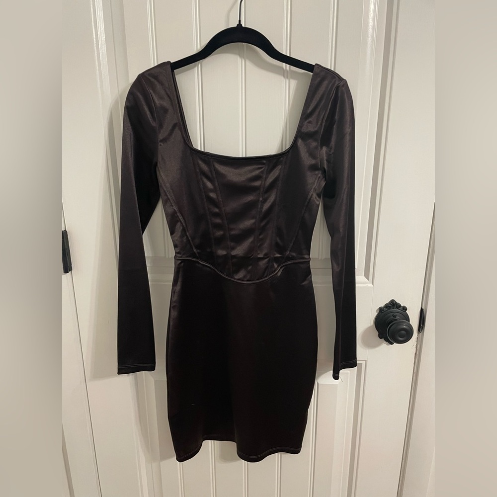 H&M Divided Satin Bodycon Dress Size Small